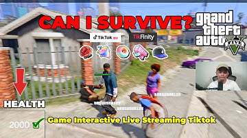 Tutorial Game GTA V Interaktif Live for Streaming Tiktok | Can I Survive?
