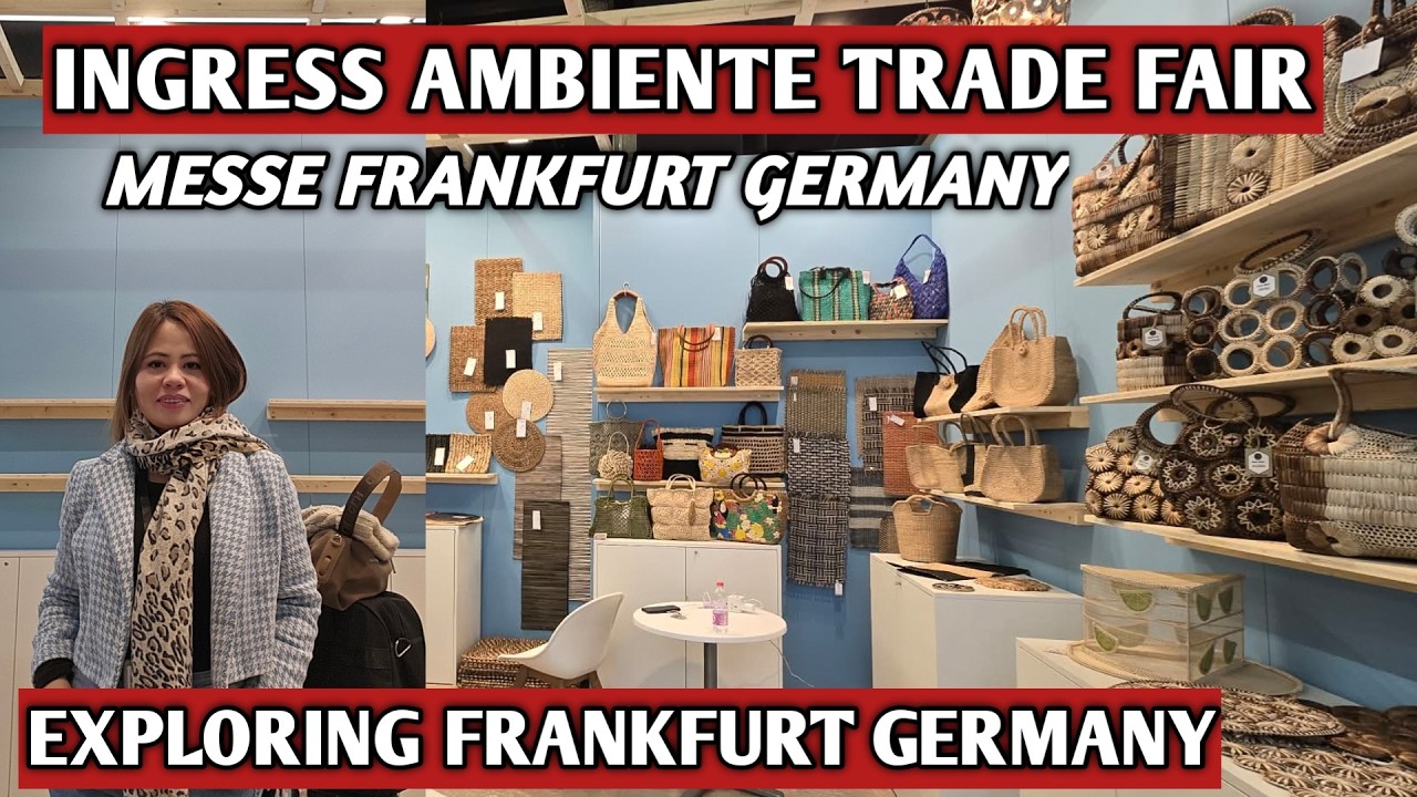 EXPLORING FRANKFURT GERMANY | INGRESS AMBIENTE TRADE FAIR 2026 Messe Frankfurt Germany | fe napa