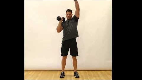 Shoulder Press Alternating Rotation (Dumbbell) - Standing