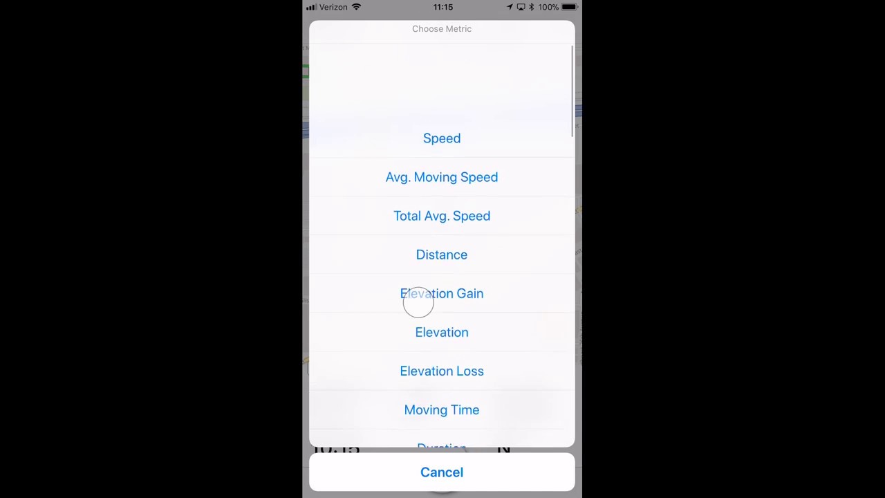 ride the bus Changing Metrics in the Ride with GPS Mobile App