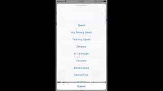Changing Metrics in the Ride with GPS Mobile App screenshot 5