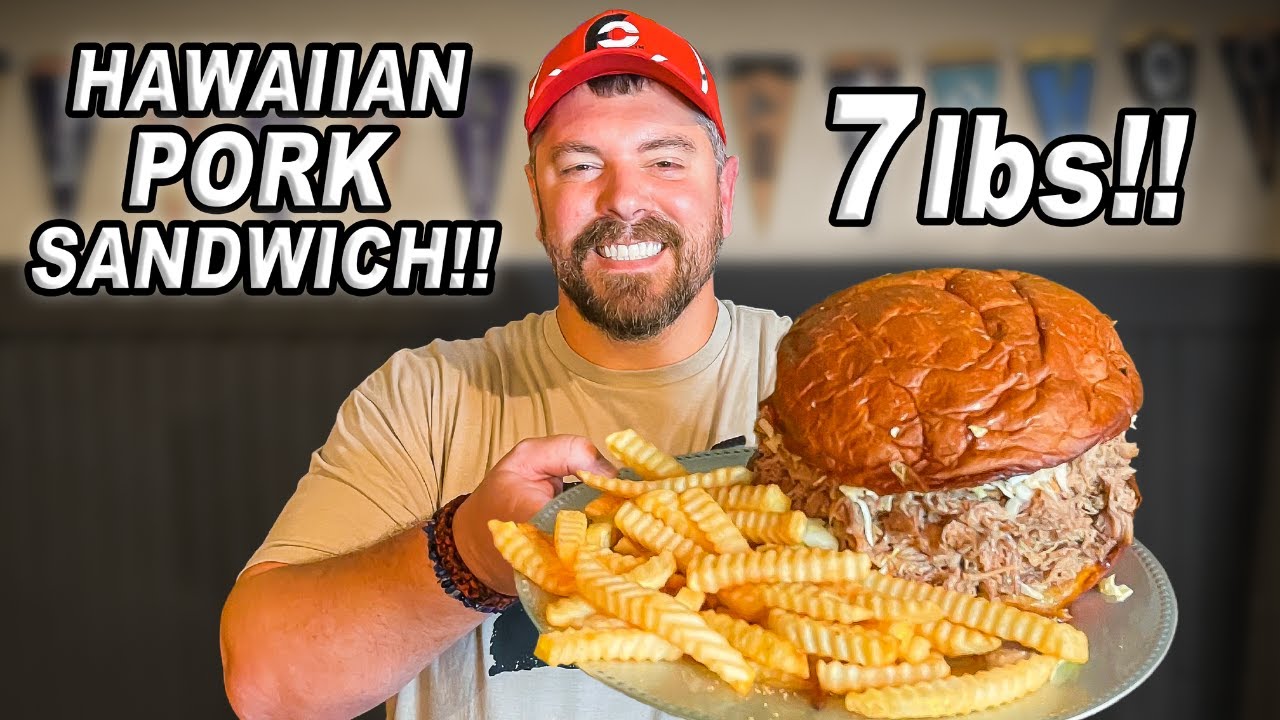Massive 7lb Hawaiian Kalua Pulled Pork Sandwich Challenge in Temecula, California!!