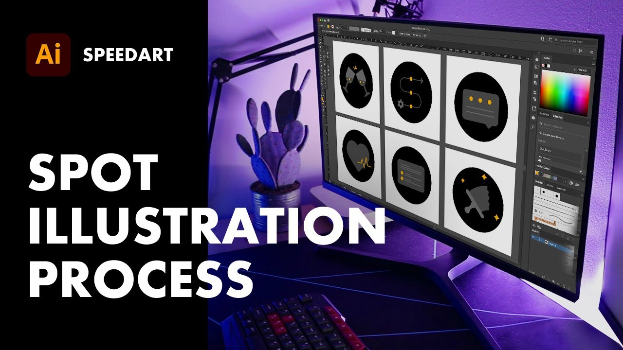 Spot illustration for Bagira Systems - speed art