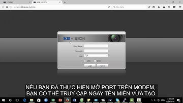 KBVISION USA Hướng dẫn tạo tên miền DDNS trên KBVISION TV