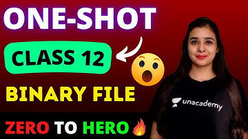 Computer Science |Binary File | All operations of Binary file in One Class | Class 12 Lovejeet Arora