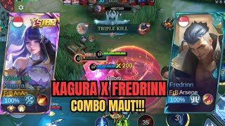 KAGURA X FREDRINN COMBO MEMATIKAN | KAGURA GAMEPLAY 2024 - MLBB