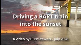 Driving a BART train into the sunset on the orange line! #sanfrancisco #oakland #bart #station #art