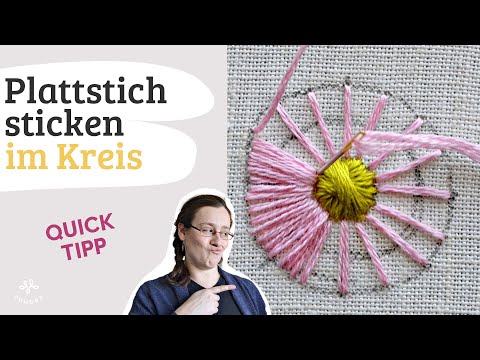 Video: So Sticken Sie Blumen