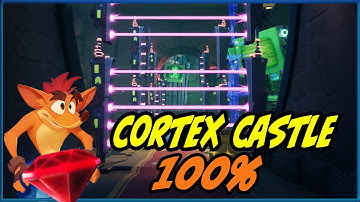 Crash Bandicoot 4 - Cortex Castle 100% - All Gems and Box Locations Walkthrough