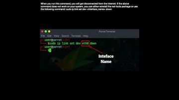 Changing the MAC Address in Linux By Disabling the Network Device