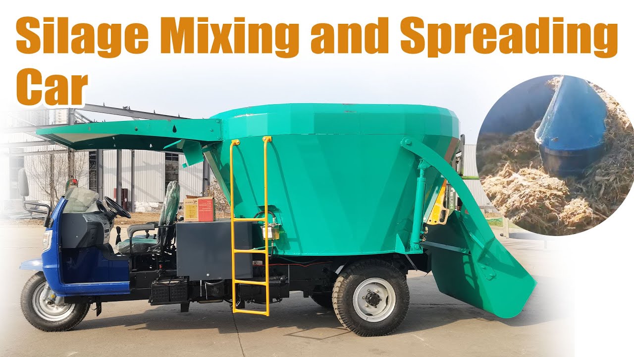 Silage Mixer and Spreader Feeding Car - Efficient Feed Preparation for Livestock
