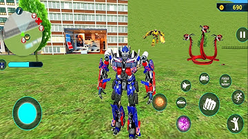 Red Mirage Transformation Jet Robot Car Game 2020 #14 - Android Gameplay.