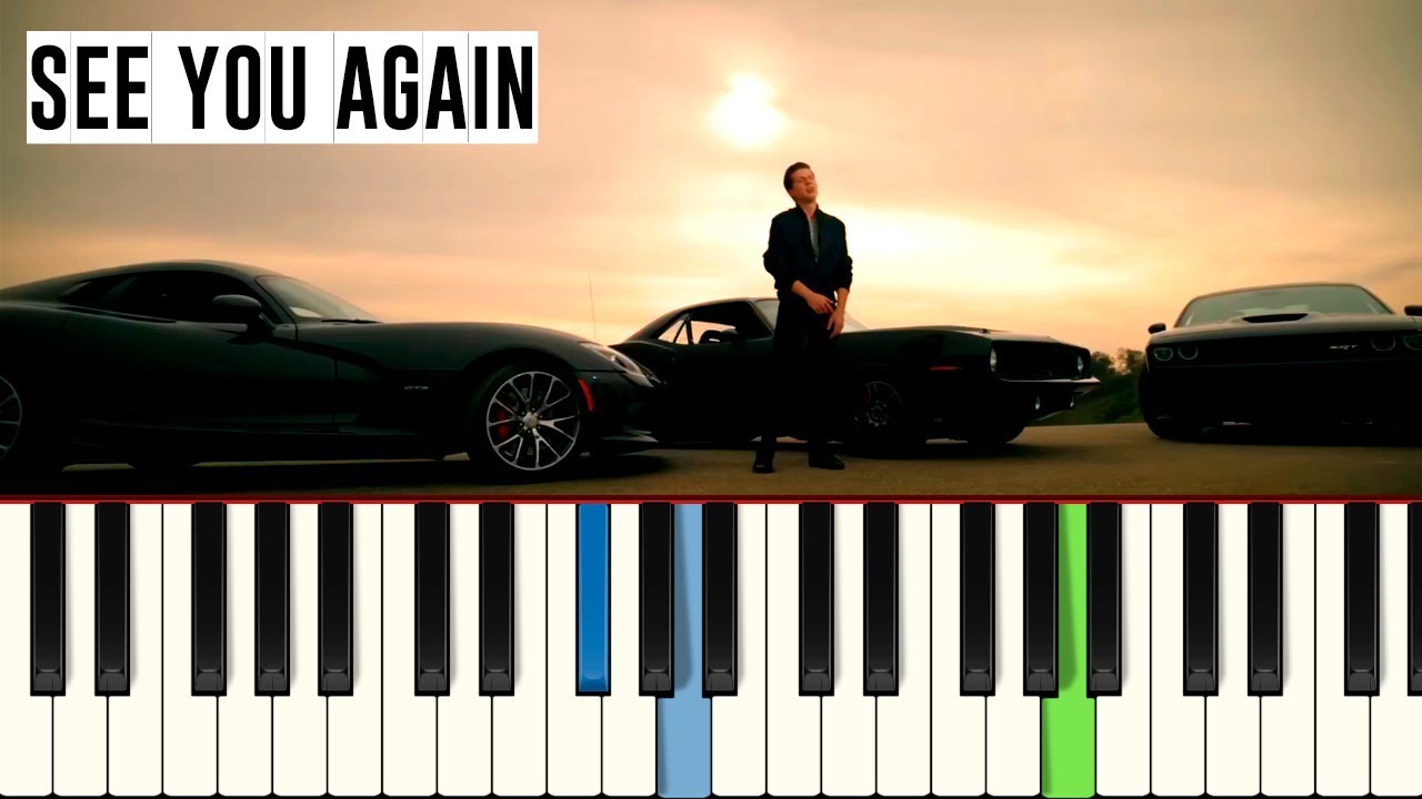 Wiz Khalifa See You Again Piano tutorial Master Teclas YouTube