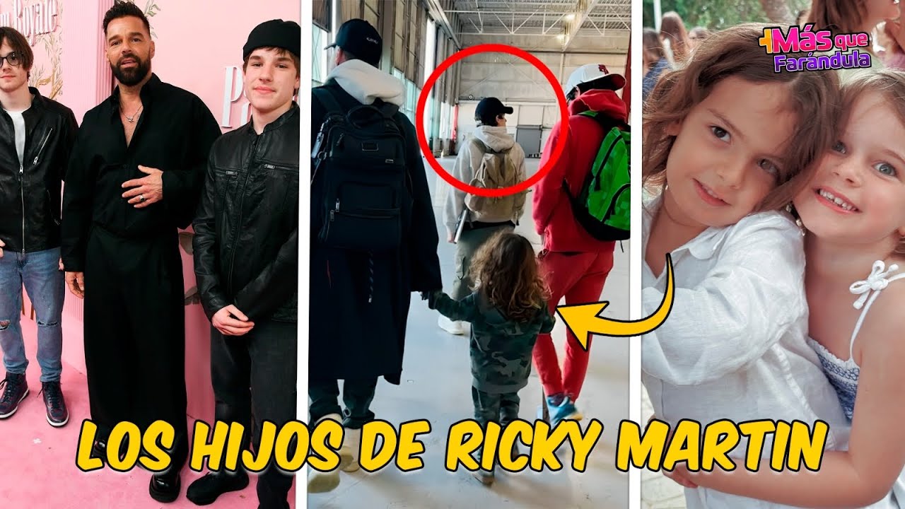 Así lucen los hijos de Ricky Martin.