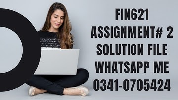 FIN621 assignment 2 solution sp2022 fin 621