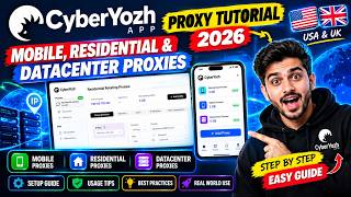 CyberYozh Proxy Tutorial 2026 🚀 Mobile, Residential & Datacenter Proxies