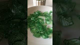 Dark Green Leaf beads foliage beads for Diy beading Jewelry.