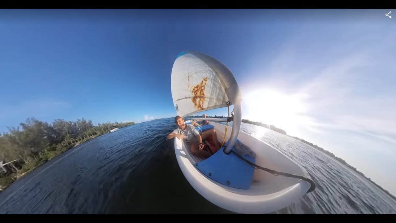 We CAPSIZE 8ft sailing dinghy... RAW FOOTAGE