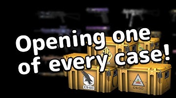 Opening one of every CSGO case so you don