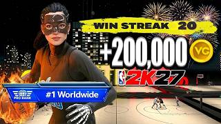 I Went on a 20 Game Streak 10K COMP STAGE (NOT CLICKBAIT) I Made 200,000 VC! Best Guard Build!