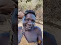 CHAABA HAD HIS HAIR CUT#hadzabetribe #africa #bushman #simplelife