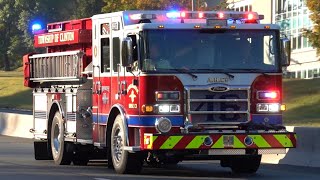 Annandale Hose Company Brand New Engine 46-1 & Clinton Fire Department Tower 45 Responding 10/6/25