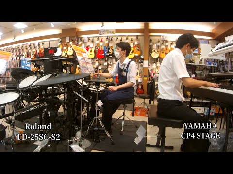 お店のドラムとピアノでメンズスタッフが「白日」演奏してみた