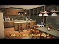 Decorating a Modern Midcentury Kitchen in The Sims 4 #sims4 #thesims4 #sims4build