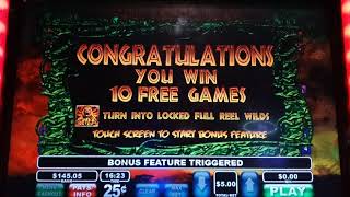 Wild Life Bonus !!!  10 Free Spins and Locking WILDS !!!