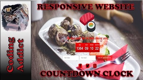 Responsive  Website HTML5/CSS3/BOOTSTRAP/JQUERY 5 - Adding Countdown Clock