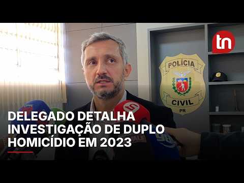Delegado detalha investigações de duplo homicídio ocorrido em 2023 que levou à prisão de 3 suspeitos
