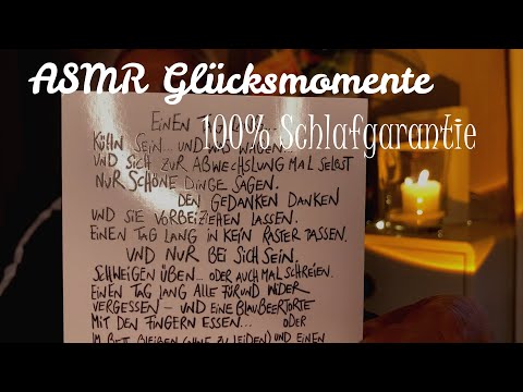 ASMR Glücksmomente 💛Ich bin für dich da  #einschlafhilfe  #relax #entspannung 100% Einschlafgarantie