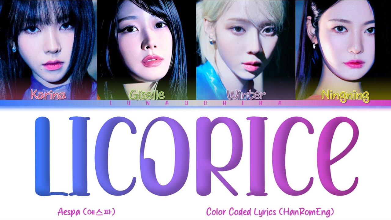 aespa (에스파) Licorice (Color Coded Lyrics Han/Rom/Eng) YouTube