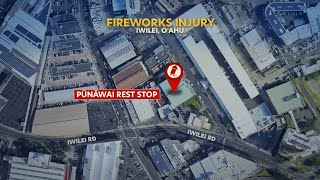 Man seriously injured after homemade firework explodes in his hand at Iwilei rest stop
