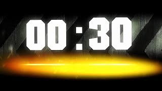 30 Seconds Countdown ⏳ Timer for Cooking, Workout, Breaks, Sleeping, Relaxation or Quick Activities!