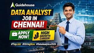 Guidehouse Data Analyst Job in Chennai | Apply Now | Highest Growth Career (2026) #freshersjobs