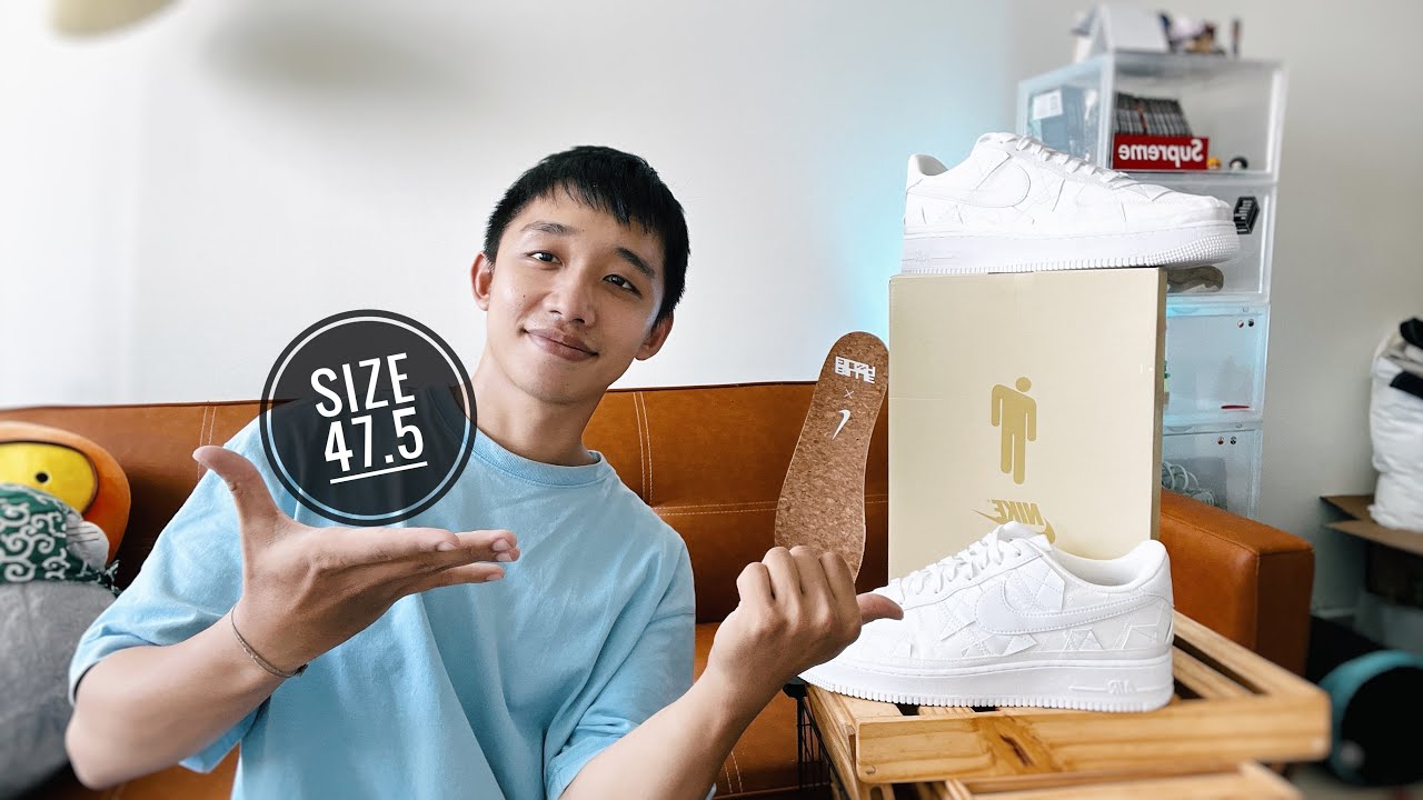 Đôi giày size 47.5 to cỡ nào???? - Air Force 1 Siêu Tái Chế rách tan ...