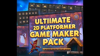 Make Your own Platformer Game using this complete 2d platformer maker Pack