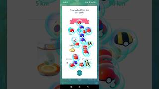 PoGo - Claimed Adventure Sync rewards from walking 55.4km (week ending 30Jun2025) #pogo #rewards