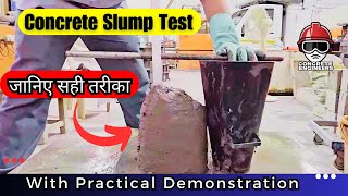 Slump cone test procedure in Hindi | Slump cone test of concrete
