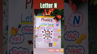 Learn Letter N Sound | N Words | Phonics for Beginners|#english #english #shorts