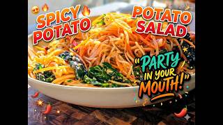 Tangy & Spicy Potato Salad | Sichuan Party in a Bowl 麻辣土豆丝