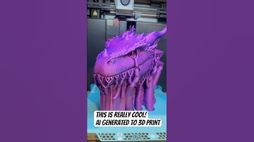This is Really Cool - AI Generated to 3D Print || Bambulab X1 Carbon #bambulab #ai #aigenerated #3d