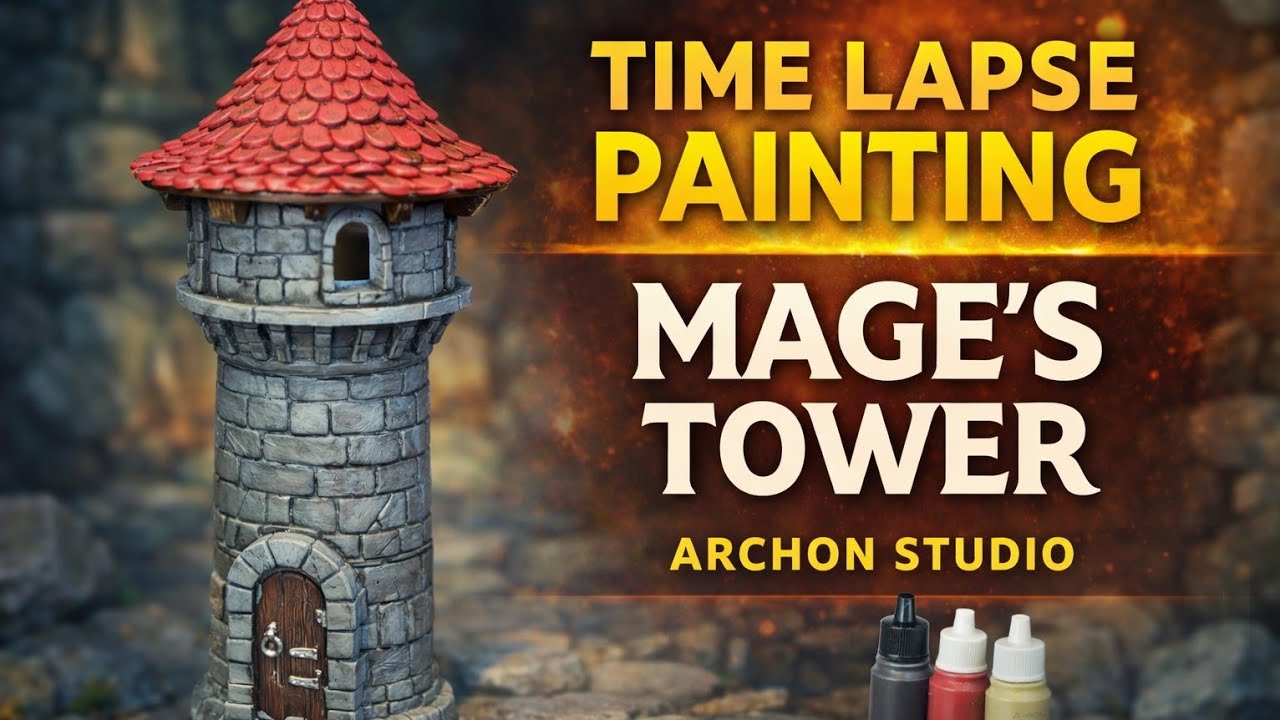 Time Lapse Painting - Mage's Tower, by Archon Studio