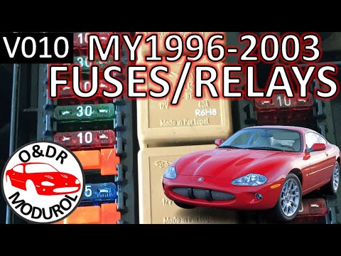 Fuses and relay locations V10 Jaguar XK8 / XKR (X100)