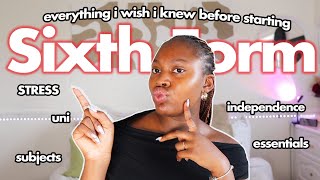 Everything I Wish I Knew Before Starting Sixth Form | Year 12 and 13 Advice 2023! 📚👩🏾‍💻