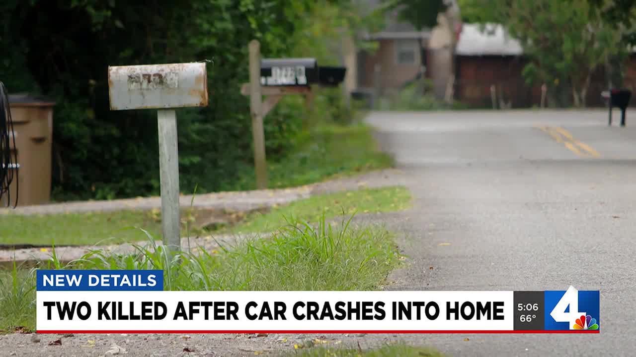 Two killed after car crashes into home - YouTube