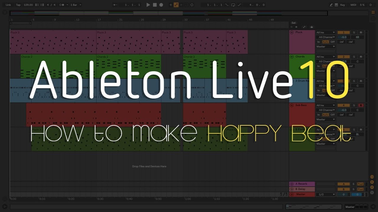How to Make Happy Beat | Ableton Live 10 - YouTube