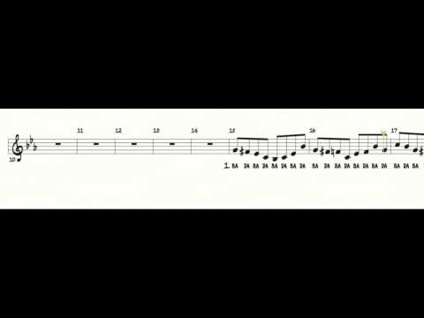 BLUES "FUGUE" Alto 2 Parts Video