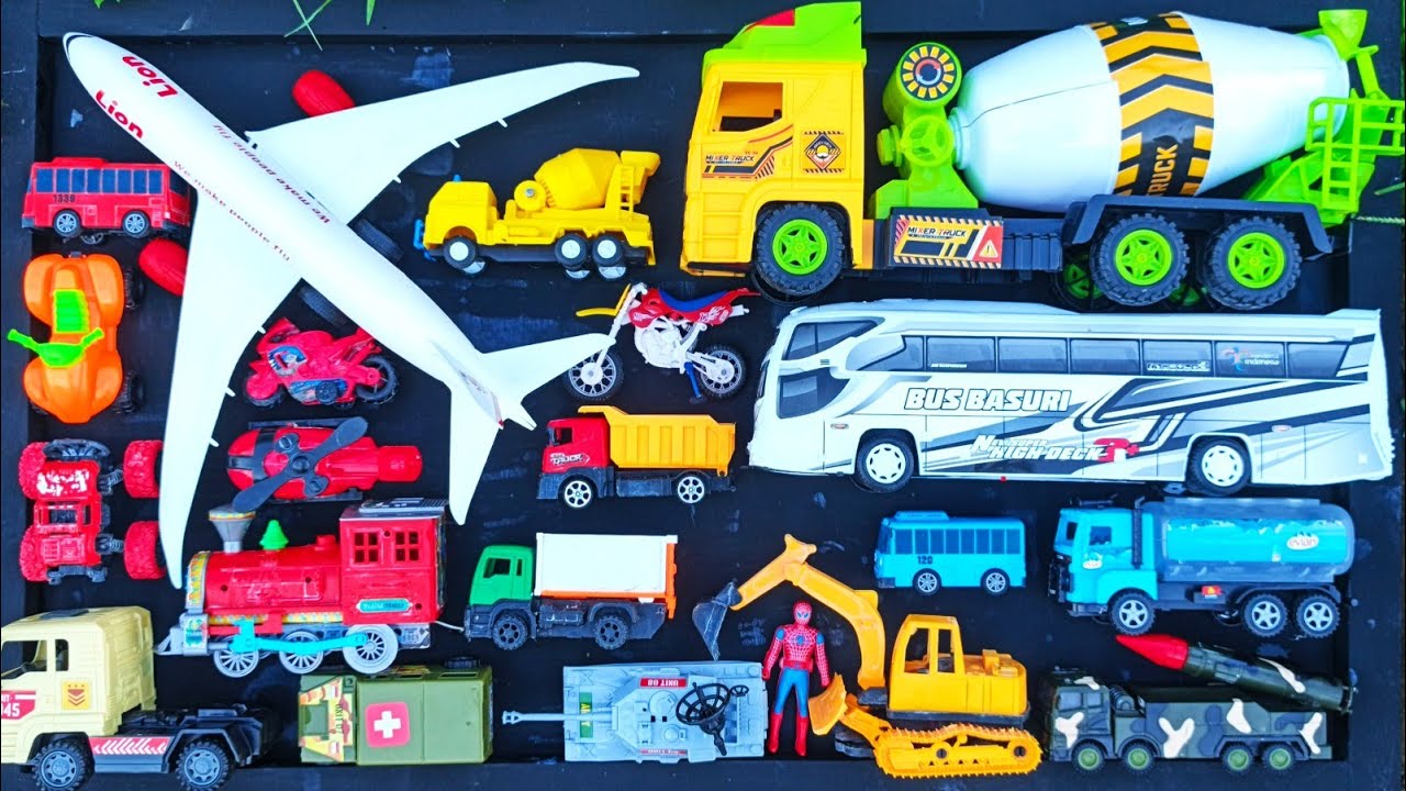 Mobil Mobilan Bus Oleng, Mobil Truk Molen, Mobil Balap, Truk Pasir, Excavator, Mobil Roket